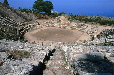 Greek theatre in the hill of Patti
