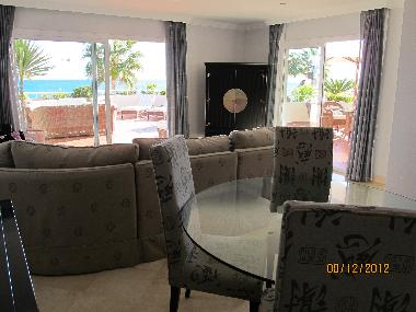 Living room with sea view