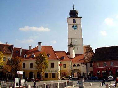 Sibiu, Council Tower XIII century (Transylvania, Romania)