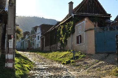 Vale, village street (Sibiu, Transylvania, Romania)