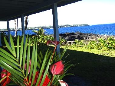 View from the home from the covered lanai! Gorgeous views!