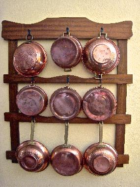 Copper pots a feature of the house