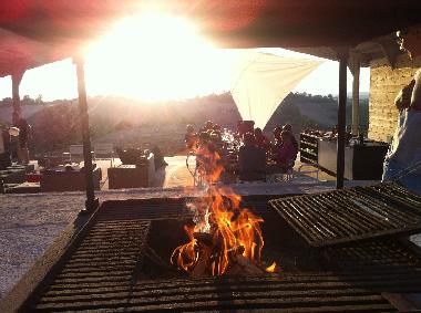 BBQ at the outside lounge