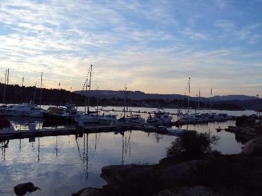 The marina in Latoura (8km to the north)