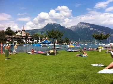 public bathing area Spiez