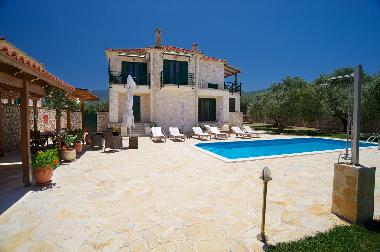 Stone Villa Erotokritos in an olive grove