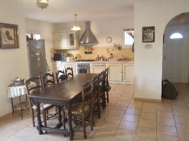 kitchen, dining room. access to terrace fro kitchen and dining room