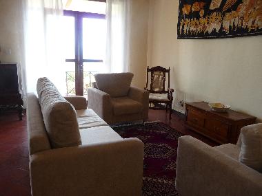 The bright and comfortable living area 