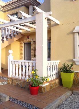 The spacious terrace