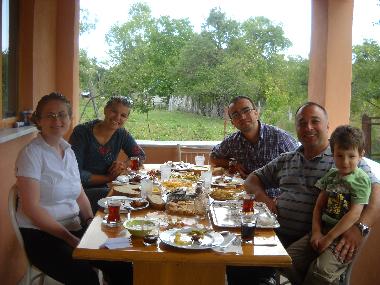 Supper in the balcony