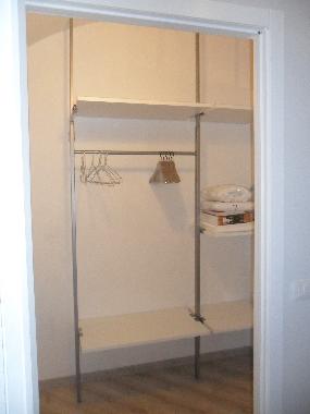 wardrobe space in the bedroom