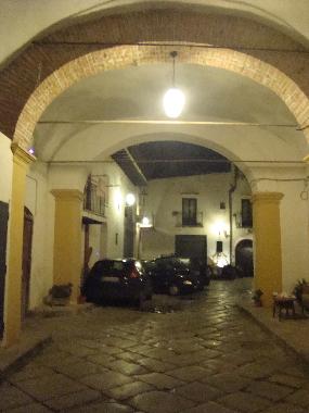 entrance to the courtyard