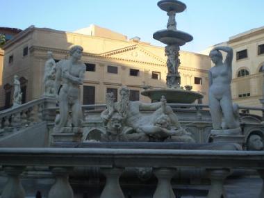 Fountain of Shame, 400 meters from the house