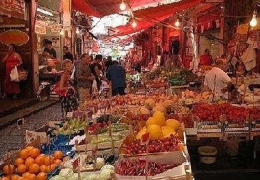 The famous historic market Vucciria