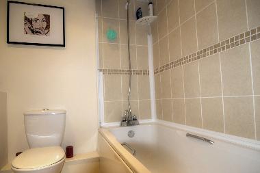 Bathroom - power shower and a bath.