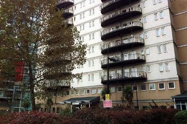 The front of the building - gated block of flats and very safe.