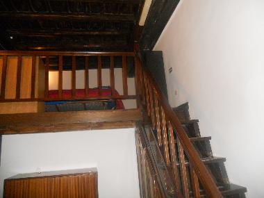 bedroom 1 with 1 double bed upstair and 1 sofa bed downstair