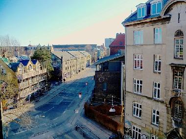 View down the street from livingroom