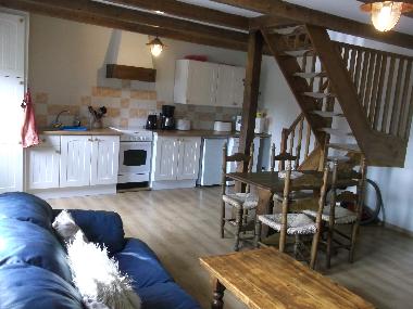 Dining and kitchen area