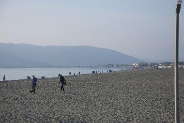 the beach in winter time