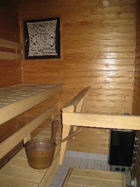 Enjoy traditional Finnish sauna bath.