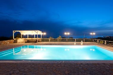 Outdoor Pool by night