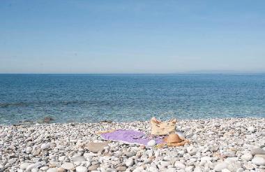 The almost private Beach, 350 m. walk from the Estate