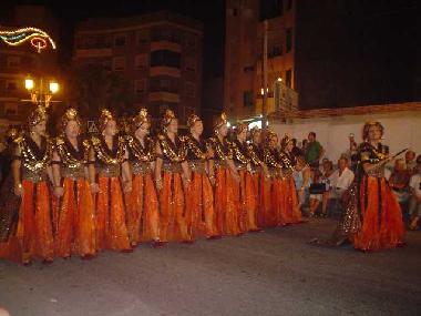 The Moors and Christians parades in nearby Guardamar