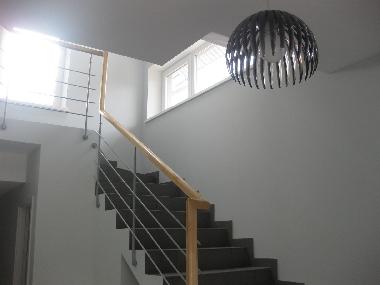 Stairs to rooms view