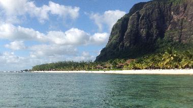 Our local beach is UNESCO world heritage Le Morne Brabant