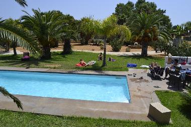 private pool in the garden