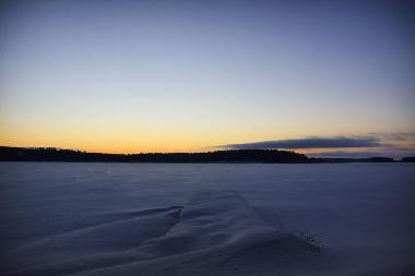 A pier in winter