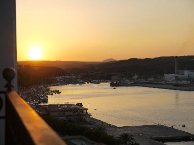 sunset from the balcony