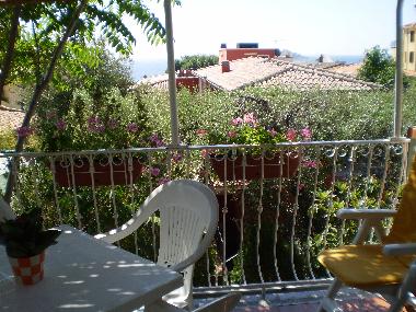 balcony with sea view