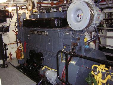 Engine room with the Lister Blackstone