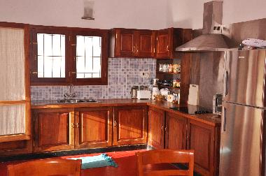 kitchen with  open seaview and induction hob