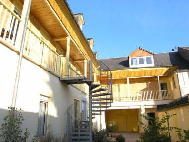 Part of the shared courtyard