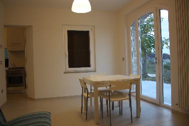 living room with French doors