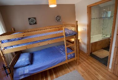 Chidlren will love the twin bedroom with full sized bunk beds