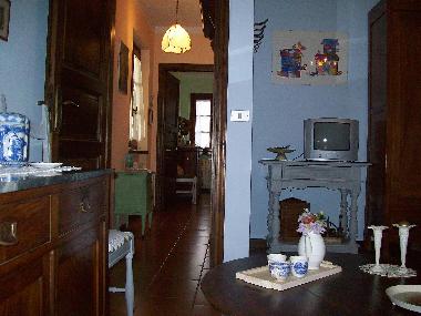 The view from the twin bedded room