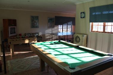 Games room: Pool table, fuzzball, table tennis, Satellite TV and DVD's