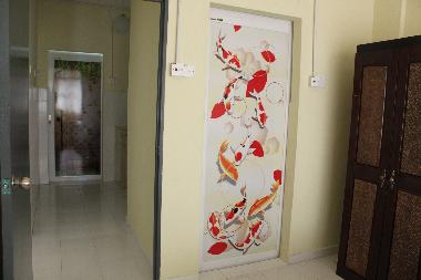 Beautiful sliding doors with art-deco, for the bathrooms