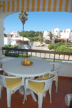 Terrace facing the sea and Villa Vitta Golf Course