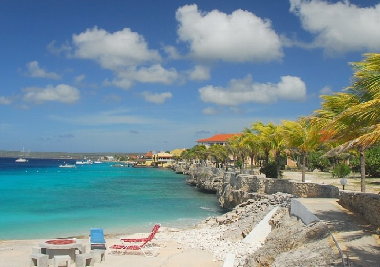 Sand Dollar Resort is the largest oceanfront community in Bonaire with long pathways along the water