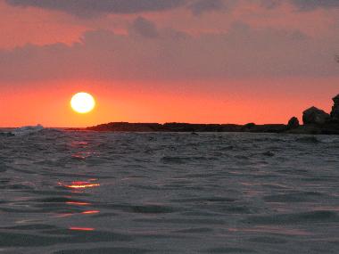 have you ever seen the sun melting with the ocean? have you ever