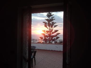 sunset from the living room