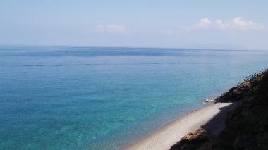 the beach nearest the apartment (other side)