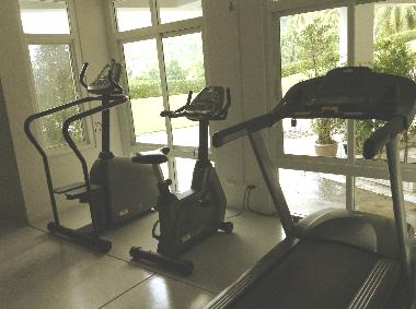 Gym in the basement.