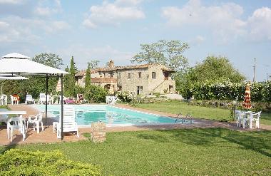 House, garden and swimming pool