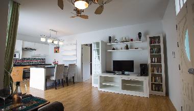 Suite kitchen and living room